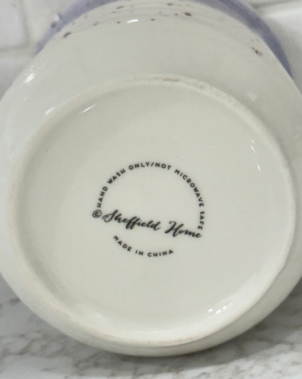 Sheffield Home Speckled Mug Purple White Ceramic Stoneware Coffee Cup Pottery